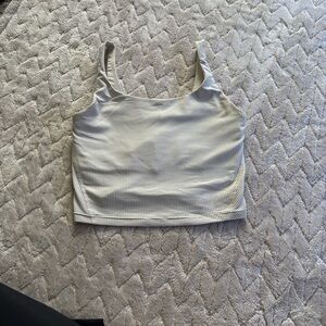 Old Navy Cream Ribbed Crop Top